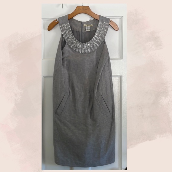 Kenzie Mini Dress, Beaded Shift - Picture 1 of 6